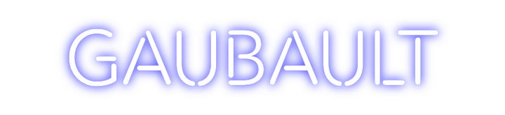 Create your Neon Sign Gaubault