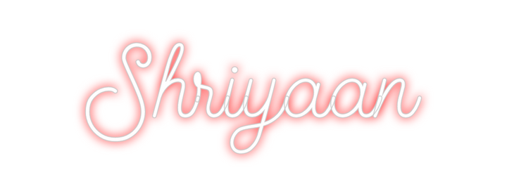 Create your Neon Sign Shriyaan