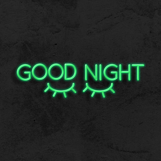 good night led neon sign kid room mk neon