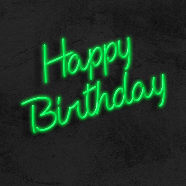 Happy Birthday Neon Sign LED MK Neon