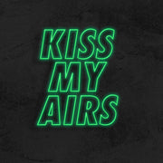 kiss my airs neon sign led sneaker nike mk neon