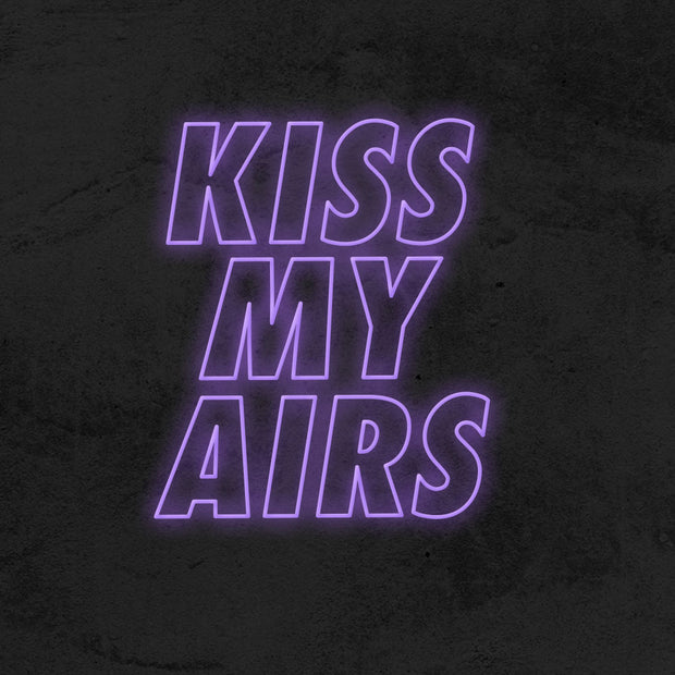 kiss my airs neon sign led sneaker nike mk neon