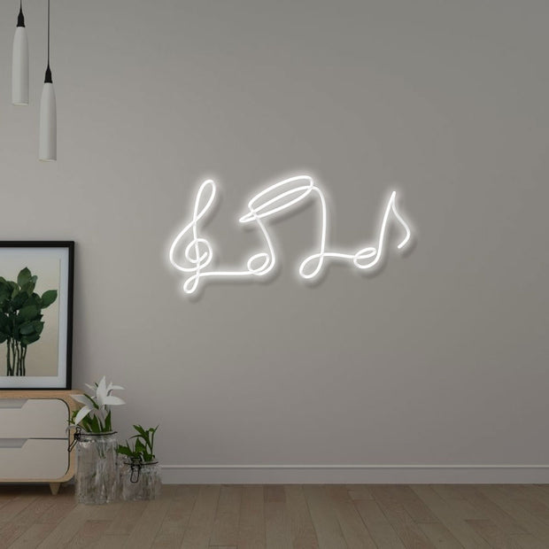 One Line Drawing Music - Custom Neon Sign