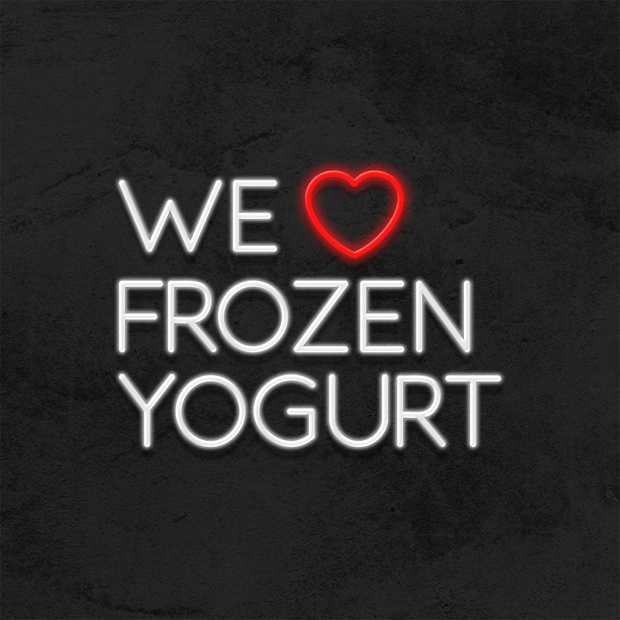 We love frozen Yogurt neon sign led restarant mk neon
